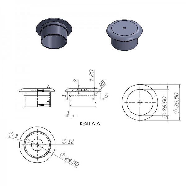 POLİÜRETAN TAPA 36.5x26.5