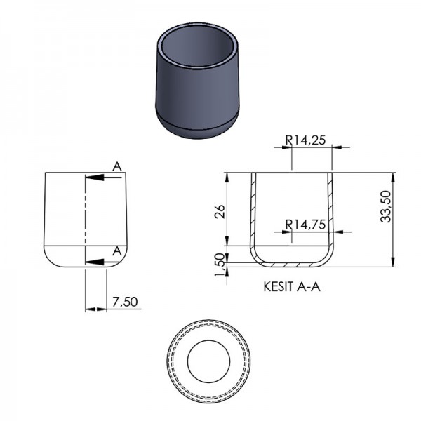 25 MM TAPA